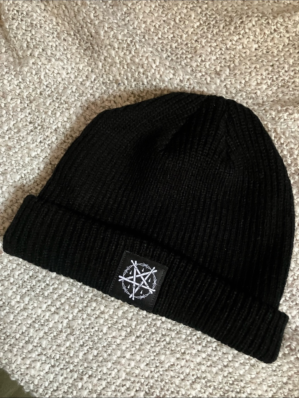 Downbeat podcast pentagram beanie new